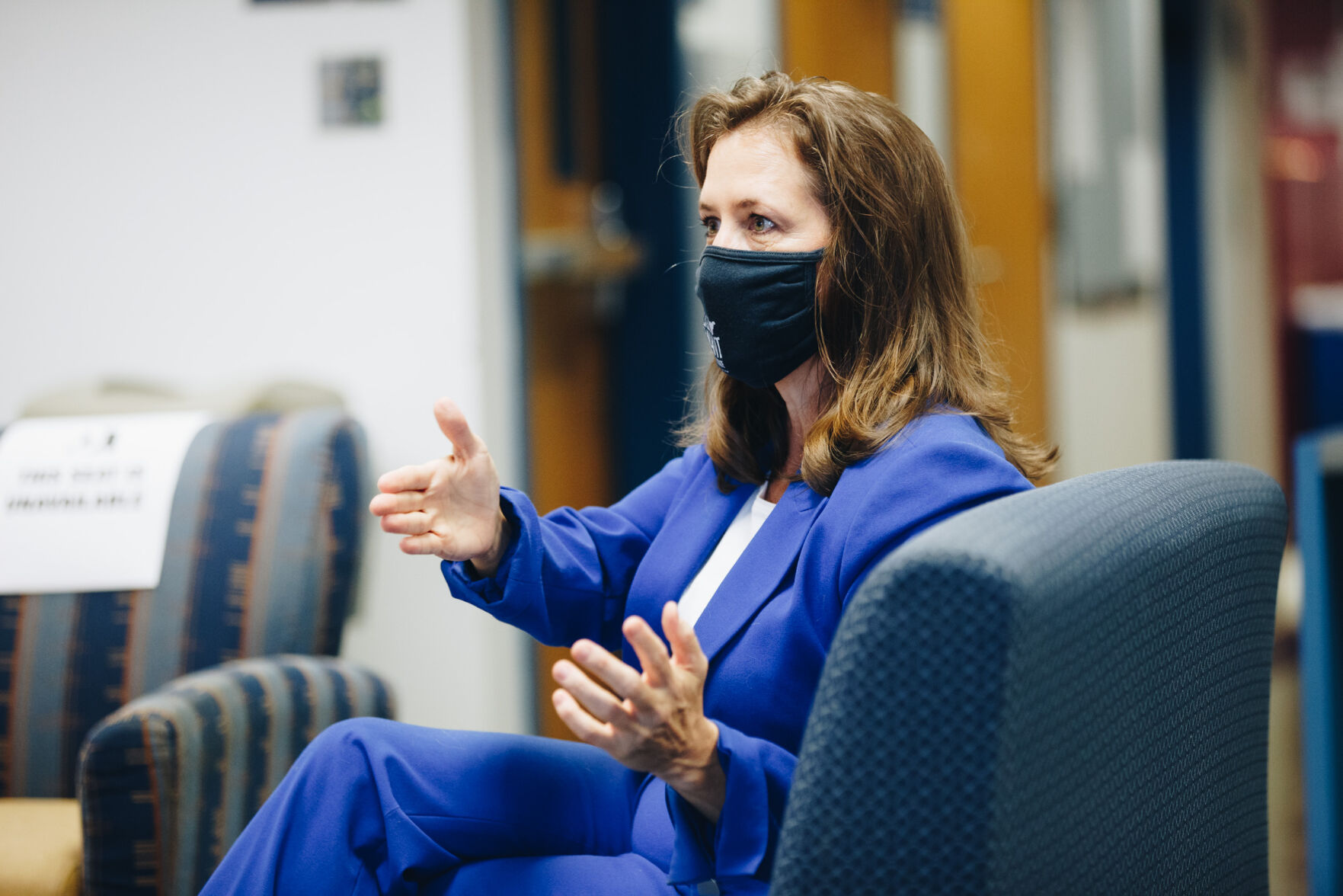 Democratic candidate for West Virginia Secretary of State Natalie Tennant speaks to the Daily Athenaeum in the newsroom on September 17, 2020.